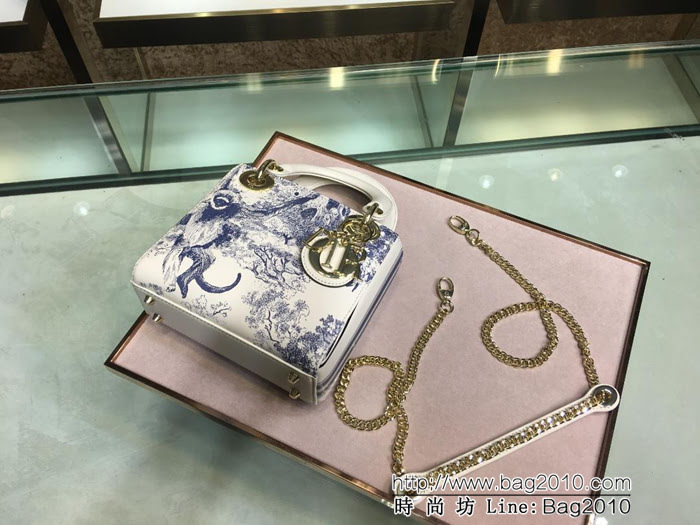 DIOR迪奧 Lady Dior mini 光滑小牛皮袖珍手提包 可手提亦可肩背或斜挎  zdo1247